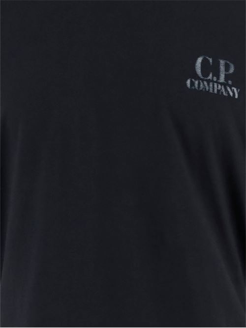 T-shirt uomo mezza manica navy con logo CP COMPANY | 20CMTS143A110579W888